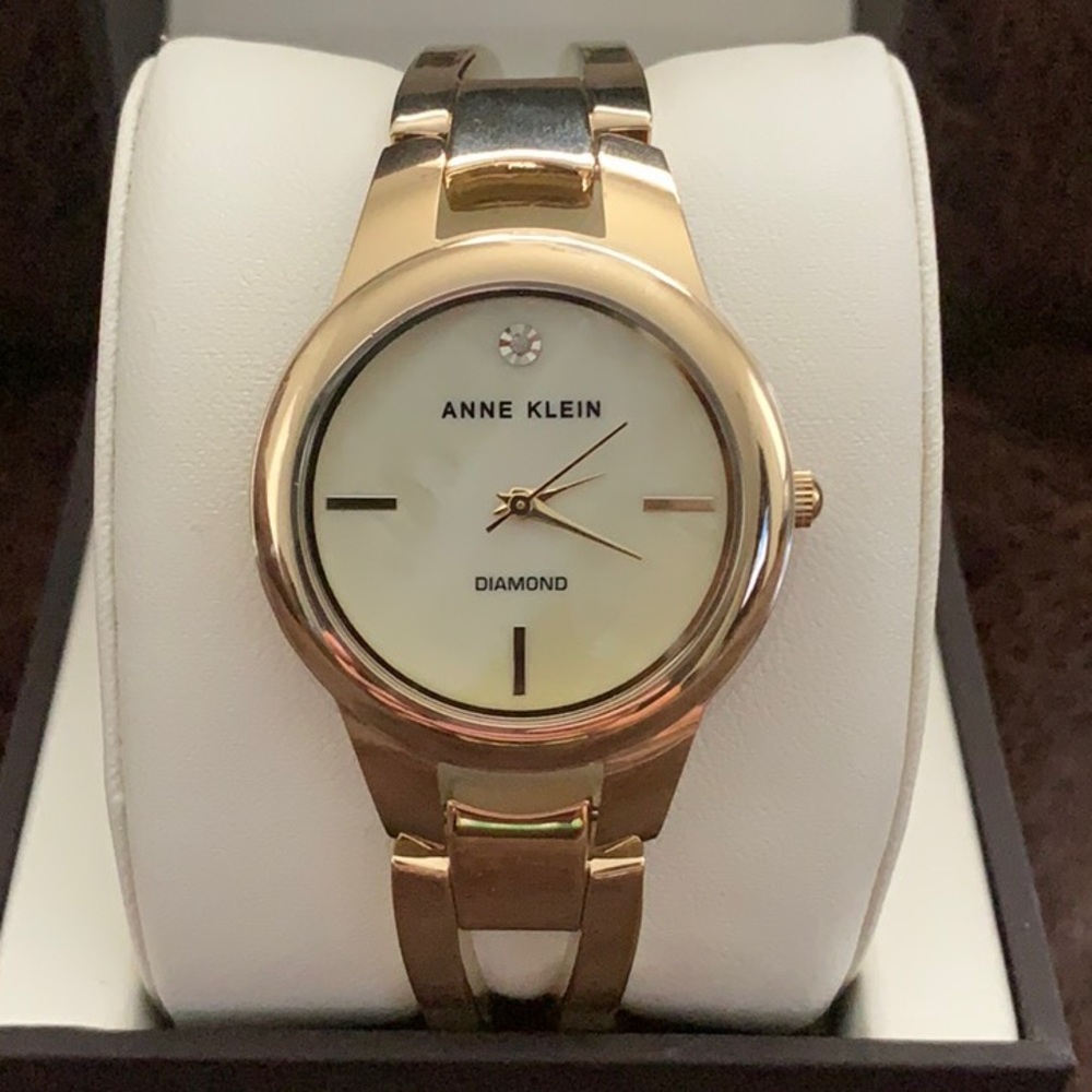 Women's Diamond Accent Gold-Tone Stainless Steel